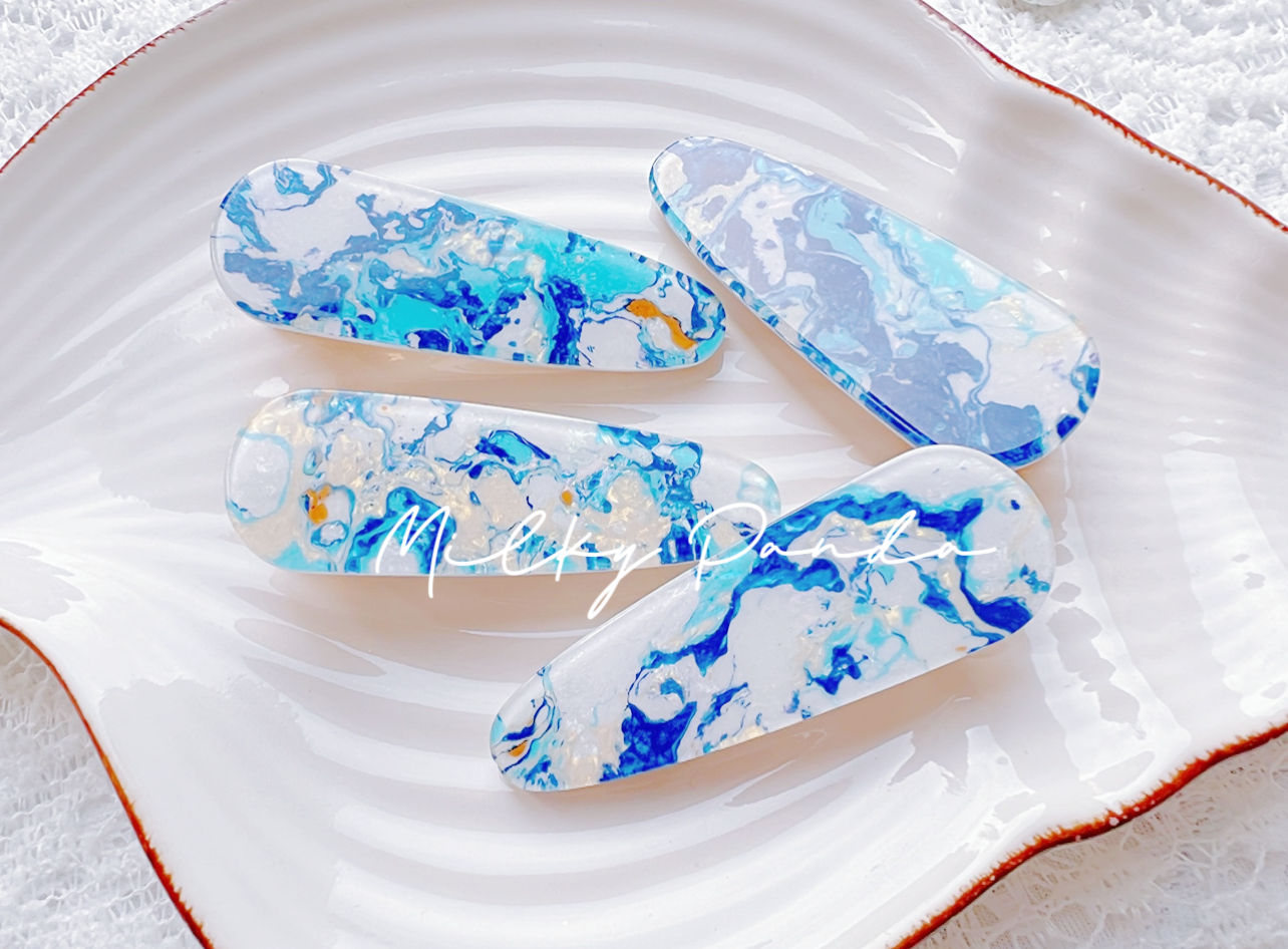 Marble Hair Clip