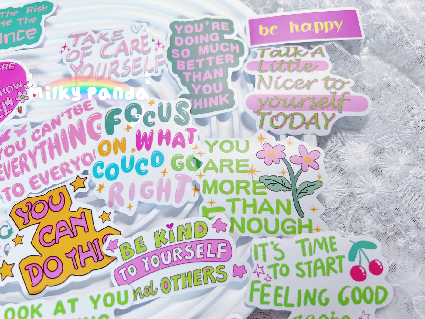 50 Pcs Inspiration Vinyl Stickers
