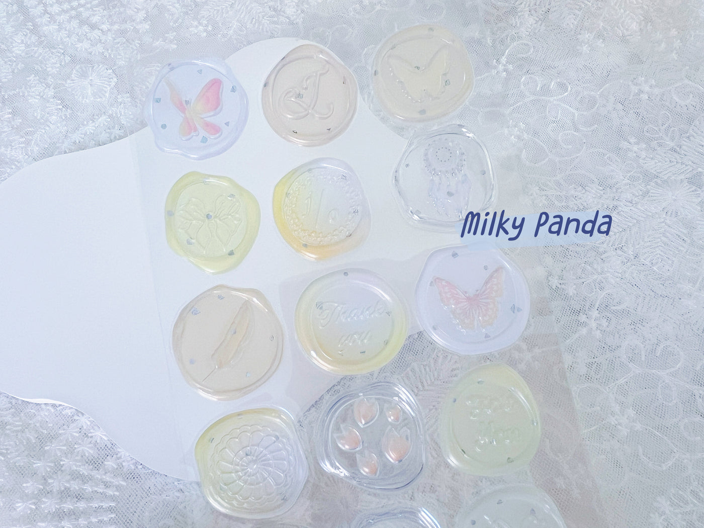 Wax Seal Look Stamped Sticker