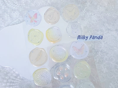 Wax Seal Look Stamped Sticker