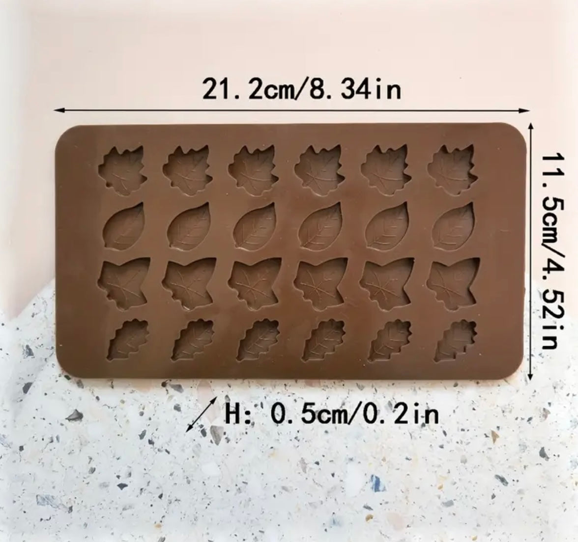 Multi Leaves Chocolate Thin Mould