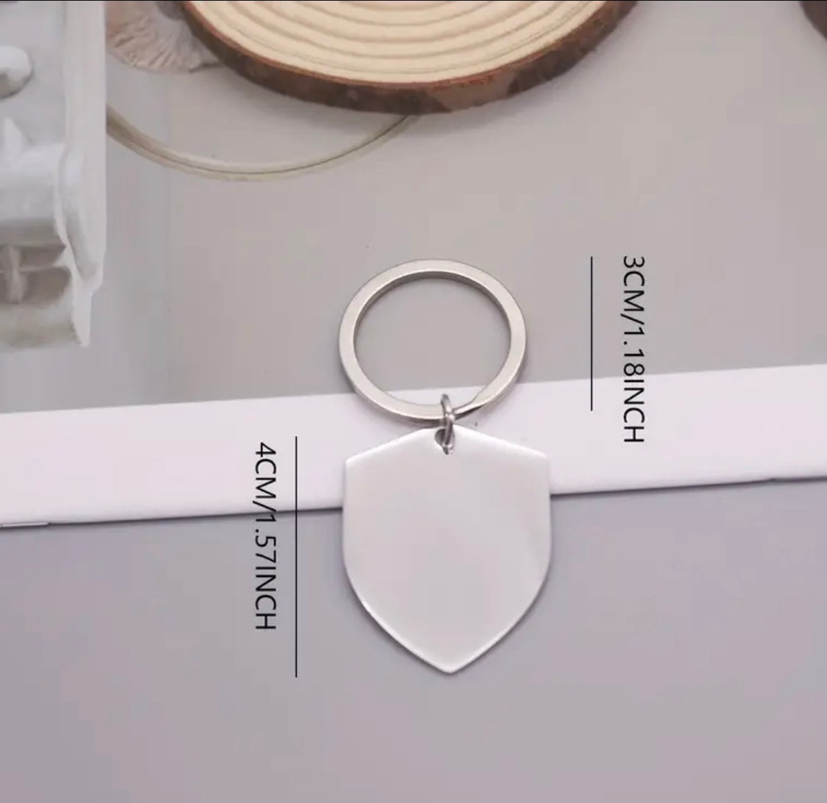 To My Daughter Keyring
