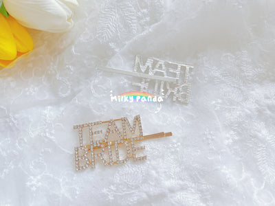 Team Bride Hair Clip