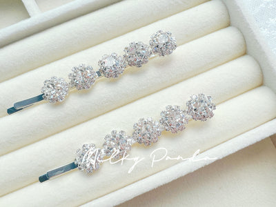 2 PCs Rhinestone Hair Clips