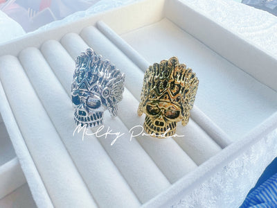 Indiana Skull Gothic Ring