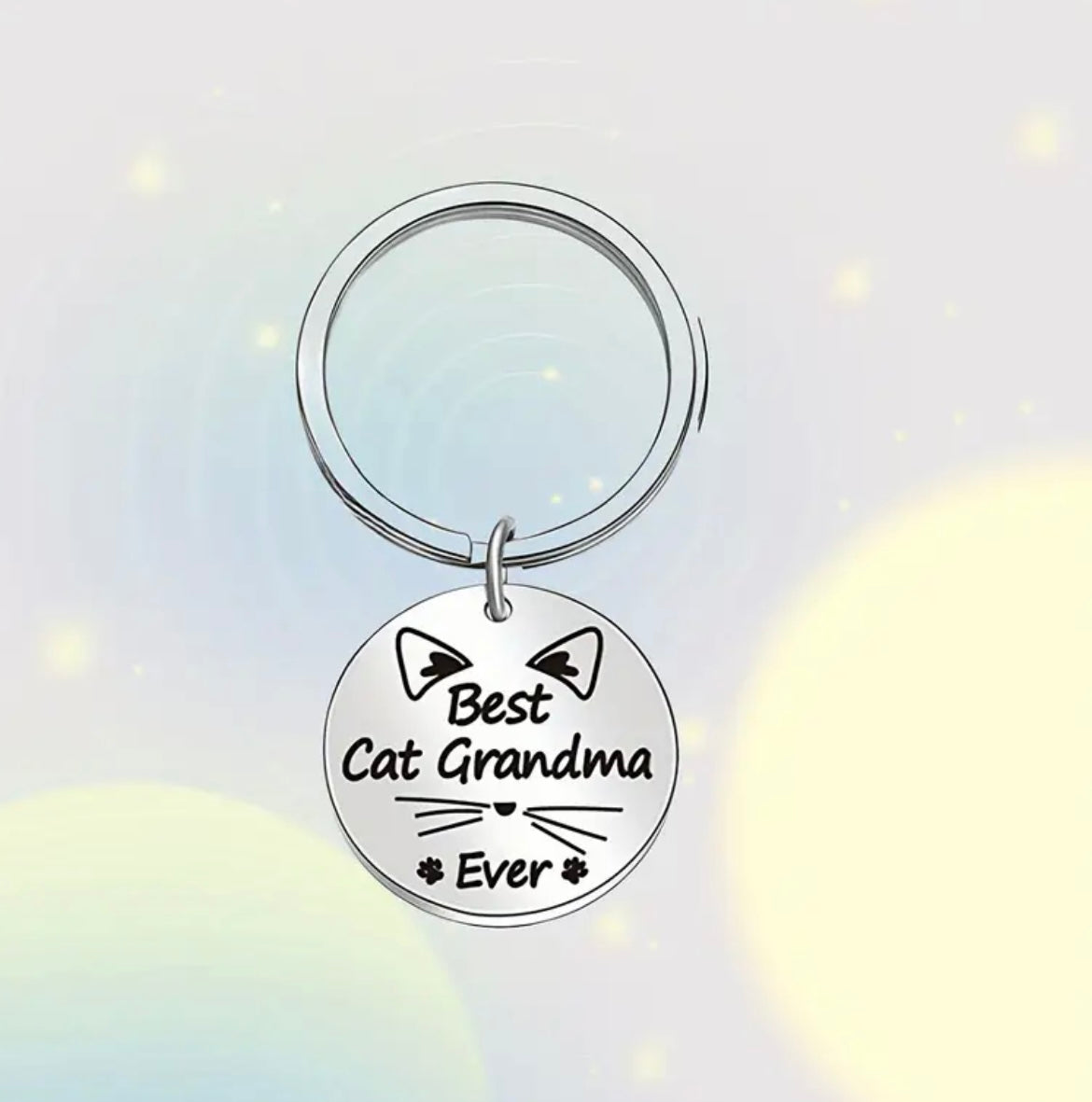 Cat Grandma Keyring