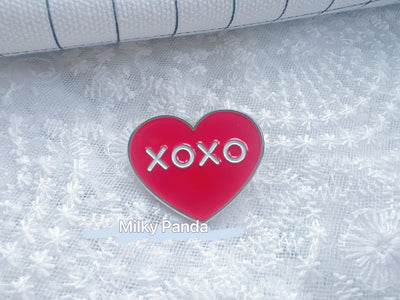 XOXO Heart Pin