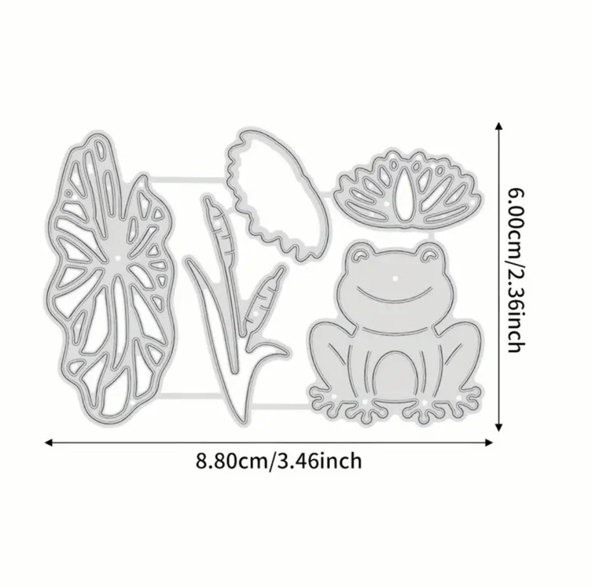 Frog & Lotus Cutting Die