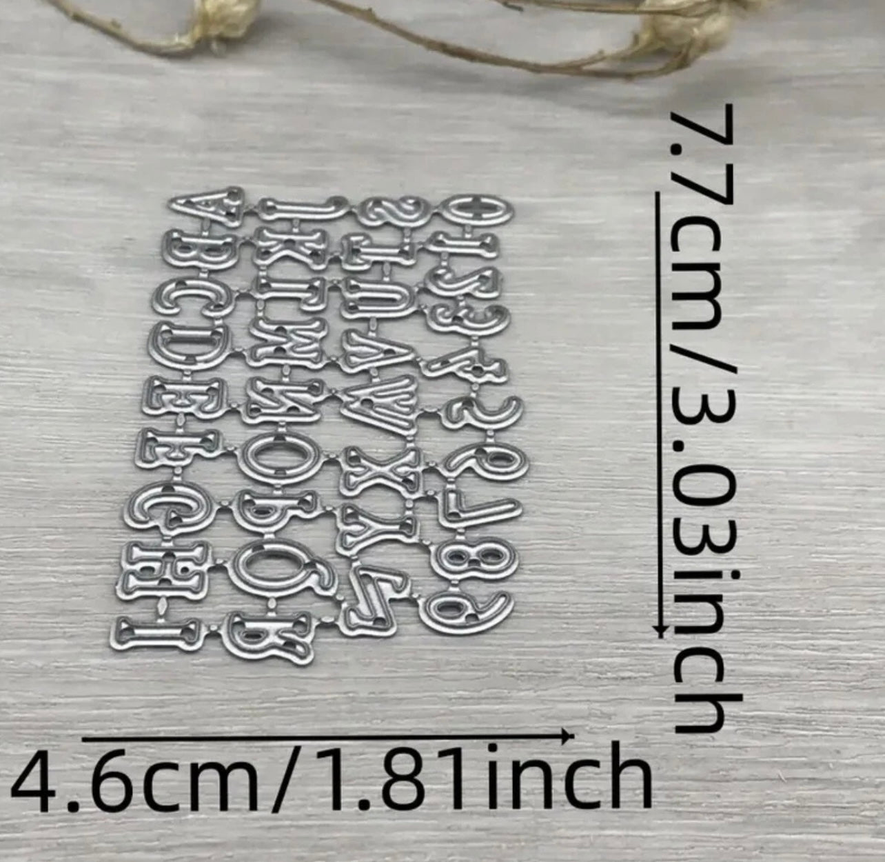Alphabet & Number Cutting Die