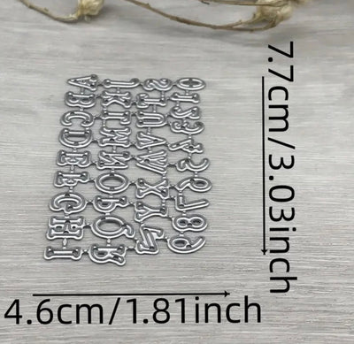 Alphabet & Number Cutting Die