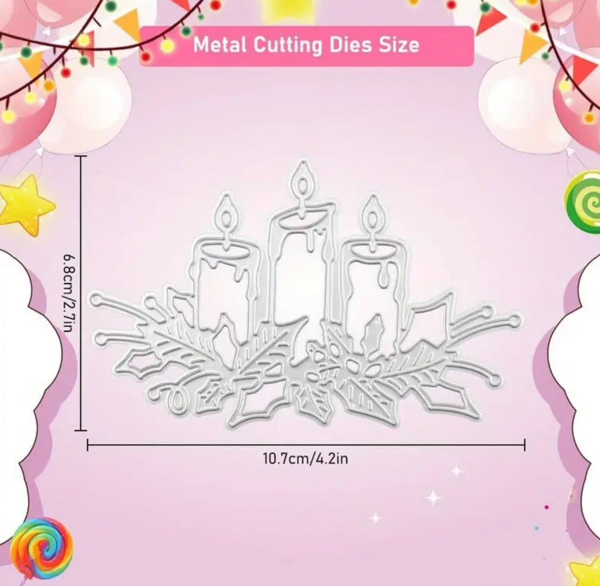 Candles Cutting Die
