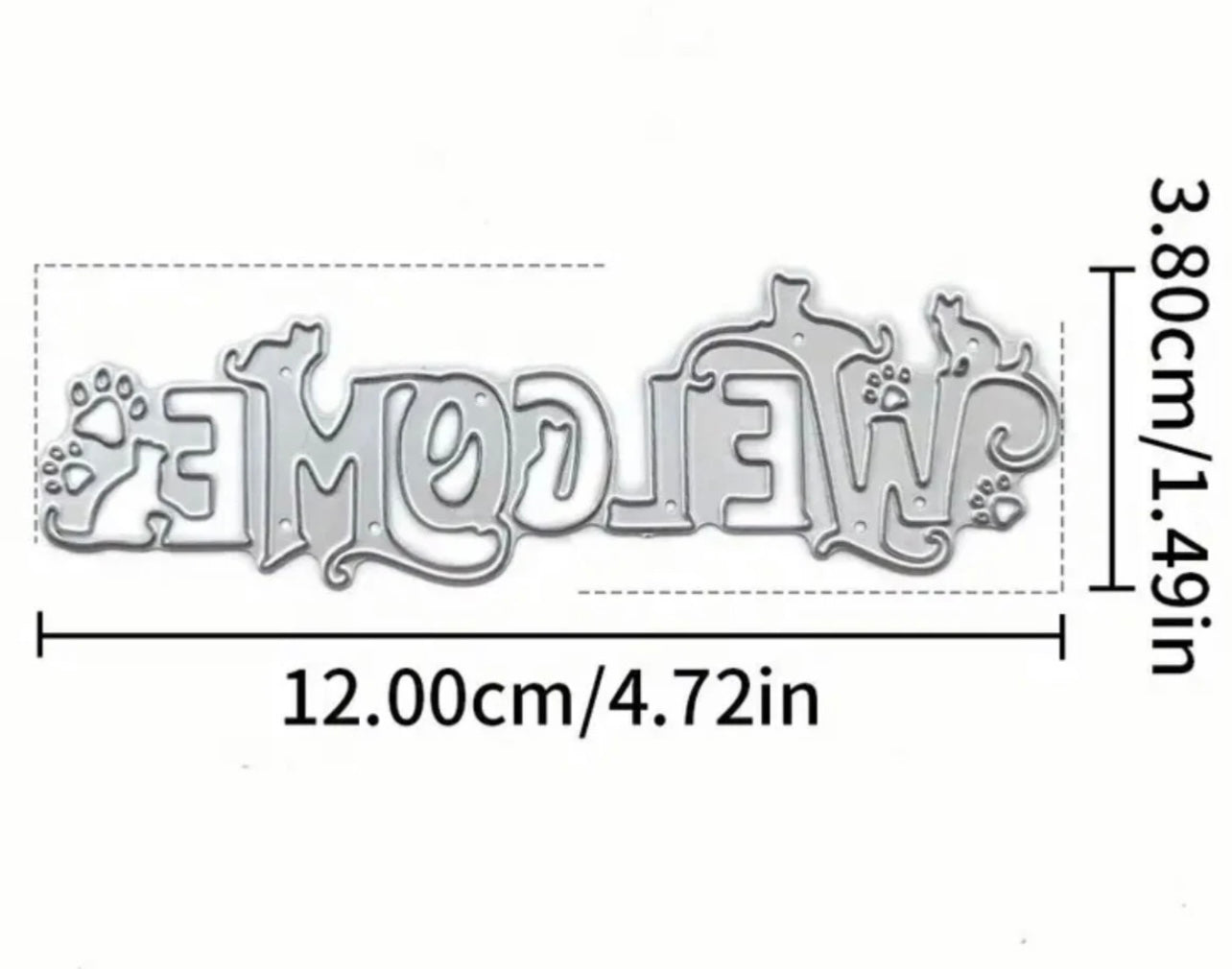Welcome Cat Cutting Die
