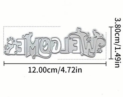 Welcome Cat Cutting Die