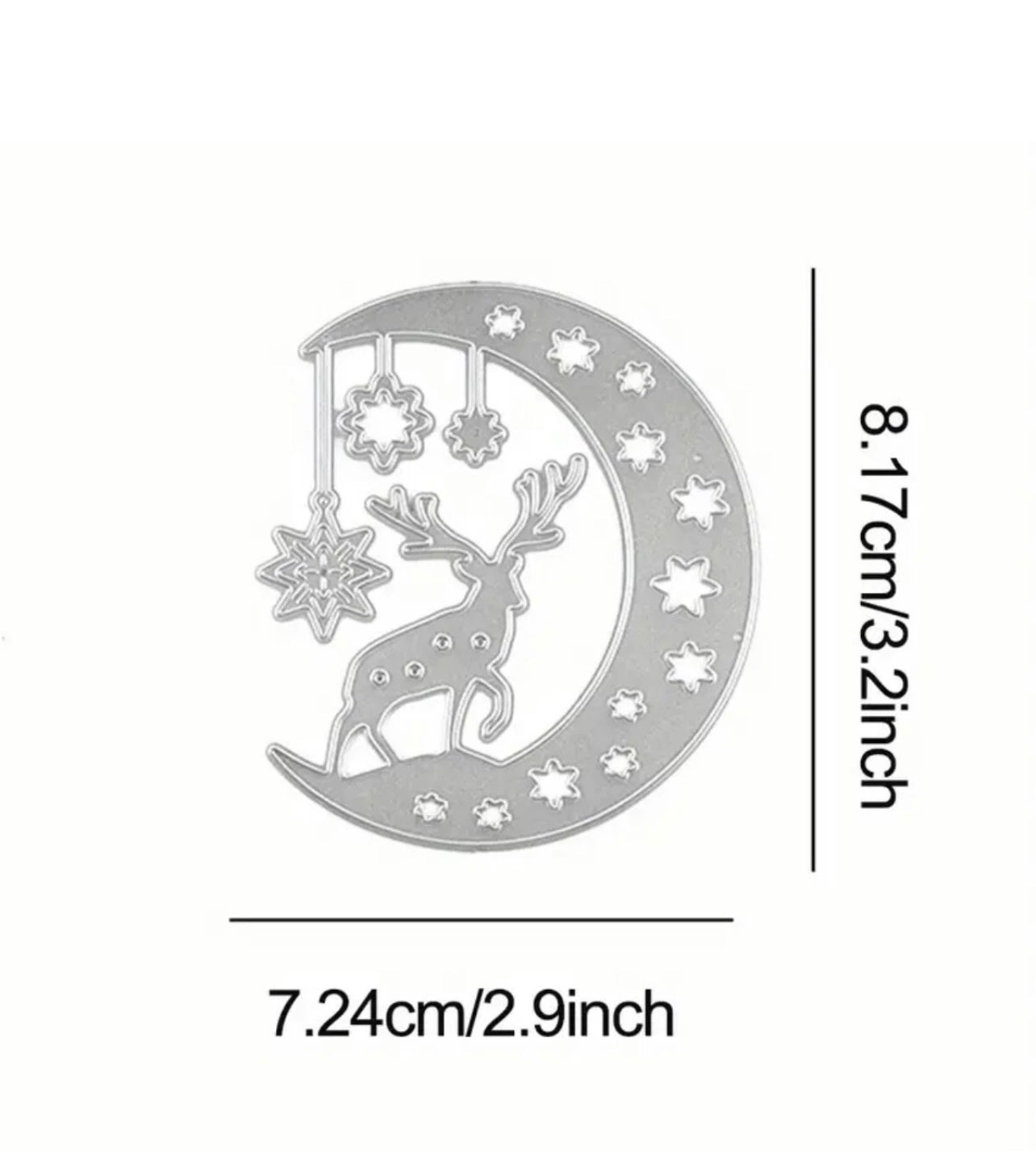 Reindeer & Moon Cutting Die