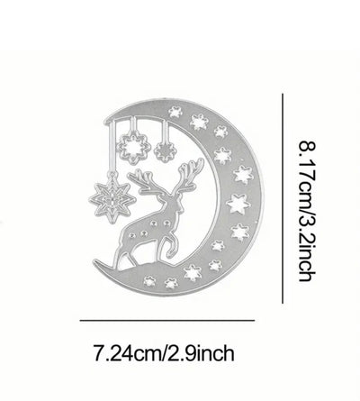 Reindeer & Moon Cutting Die