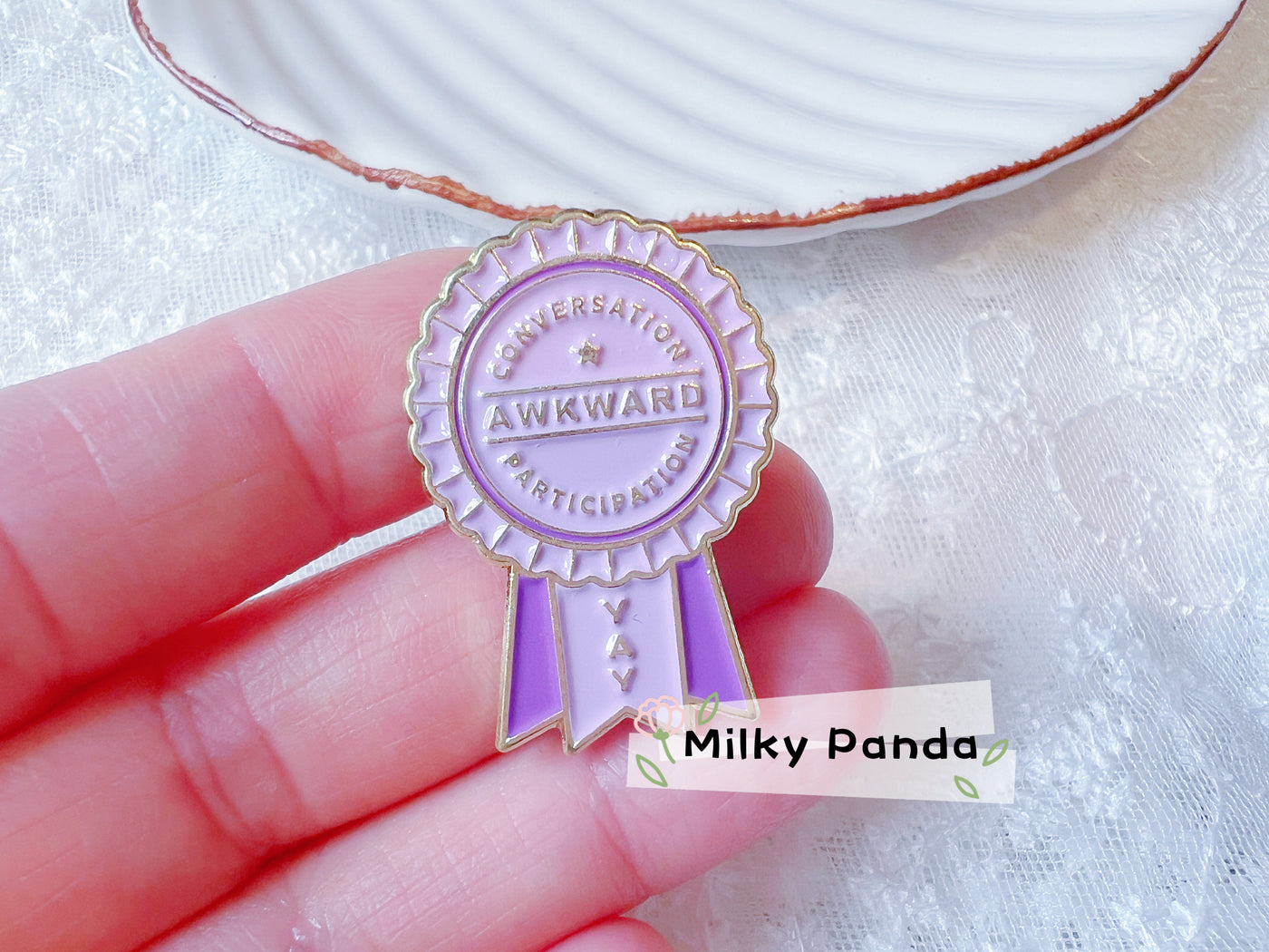 Conversation Awkward Participation Pin