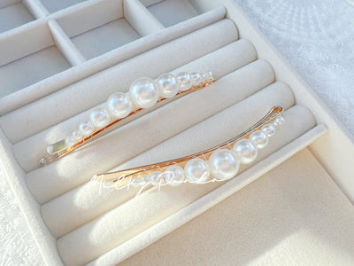 2 PCs Pearl Hair Clips