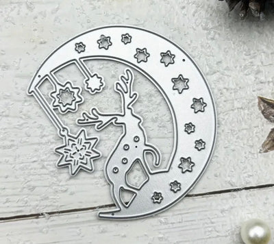 Reindeer & Moon Cutting Die