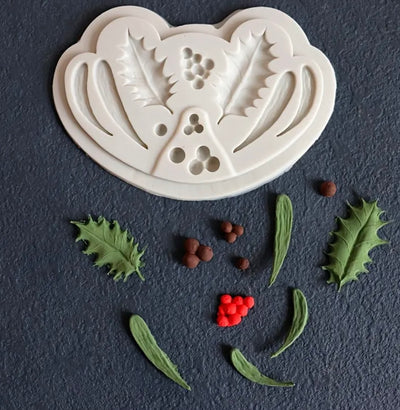 Christmas Leaf Fondant Mould