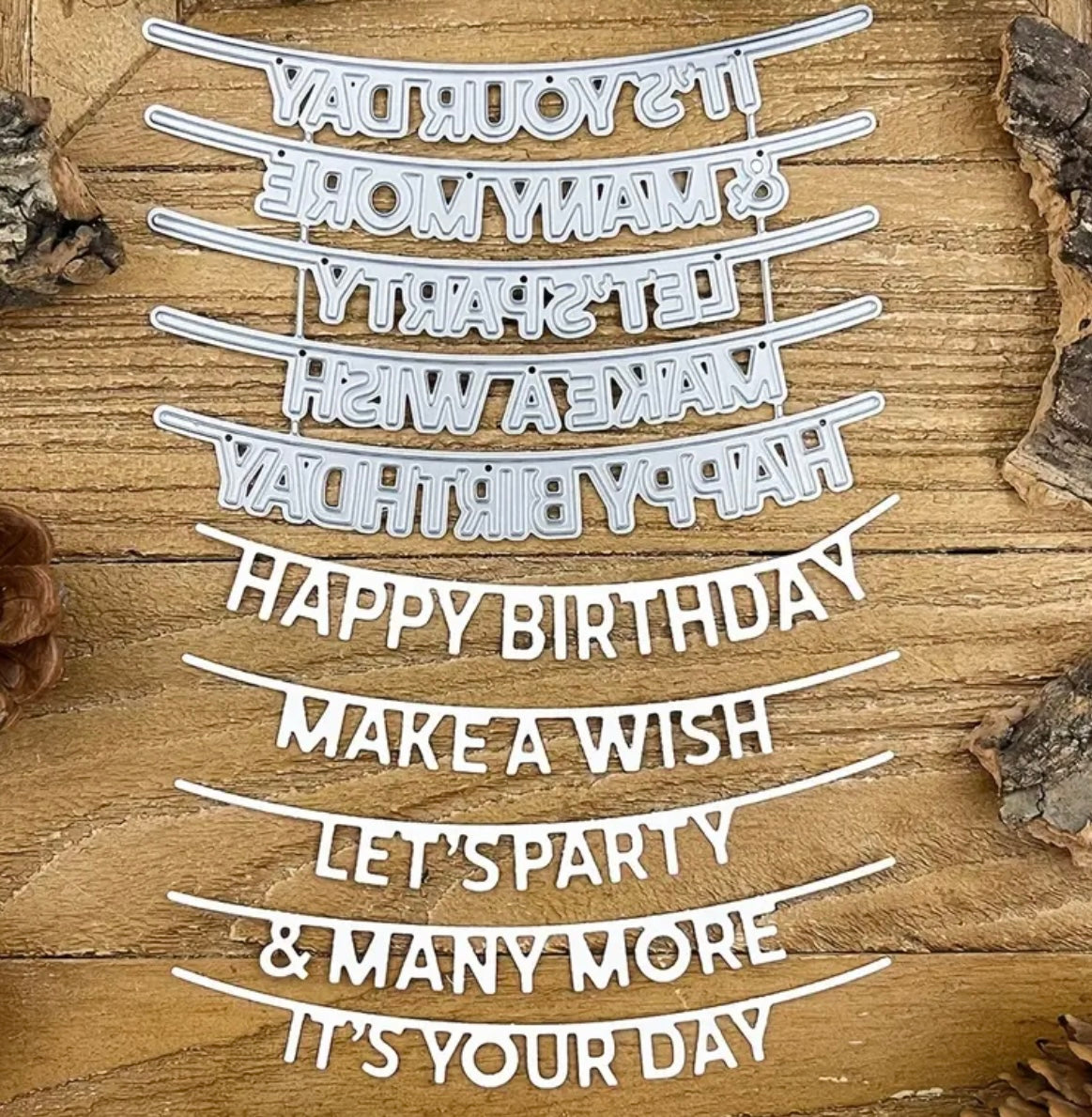 5 PCs Message Cutting Dies