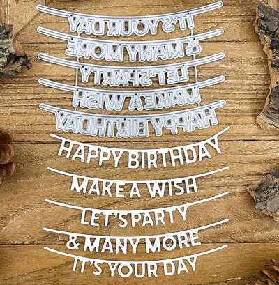 5 PCs Message Cutting Dies