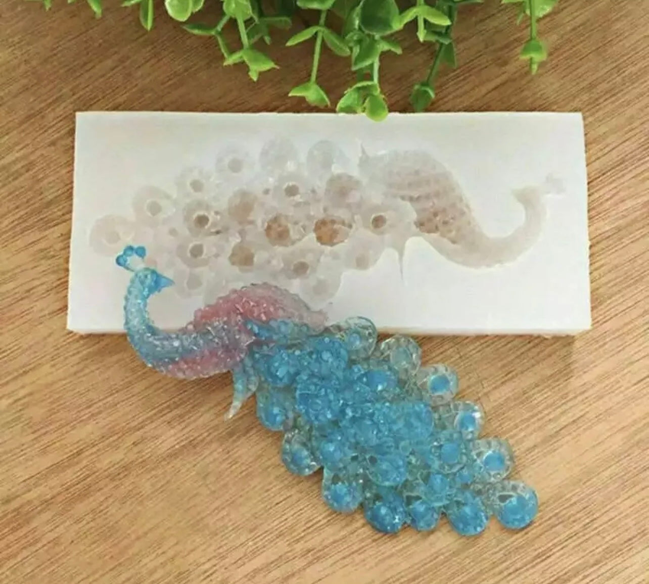 Peacock Fondant Mould