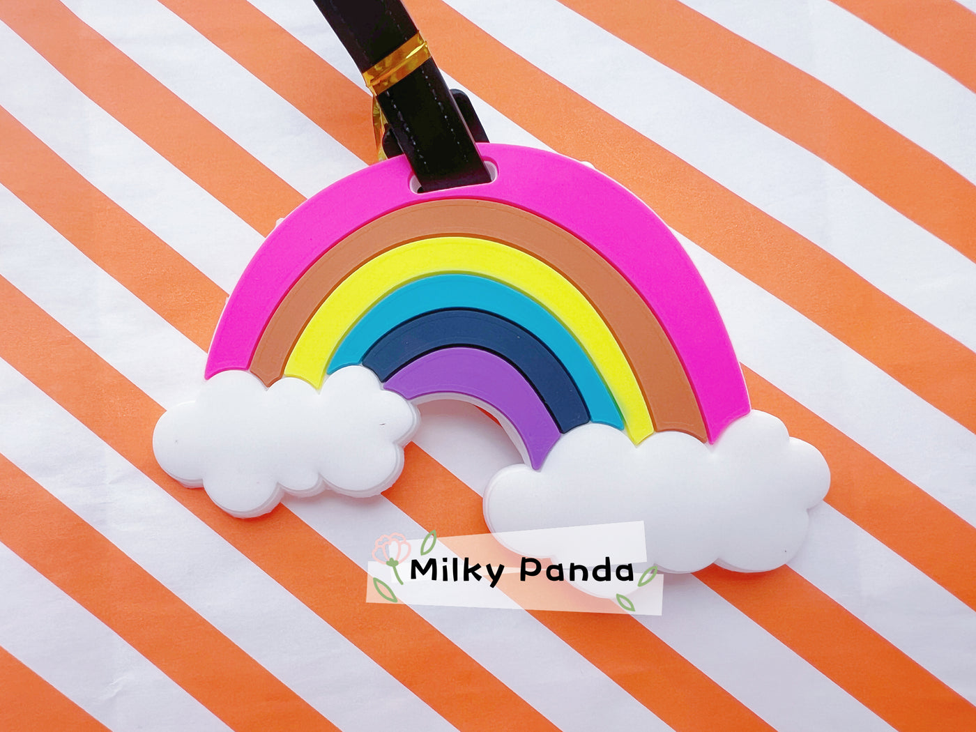 Rainbow luggage tag