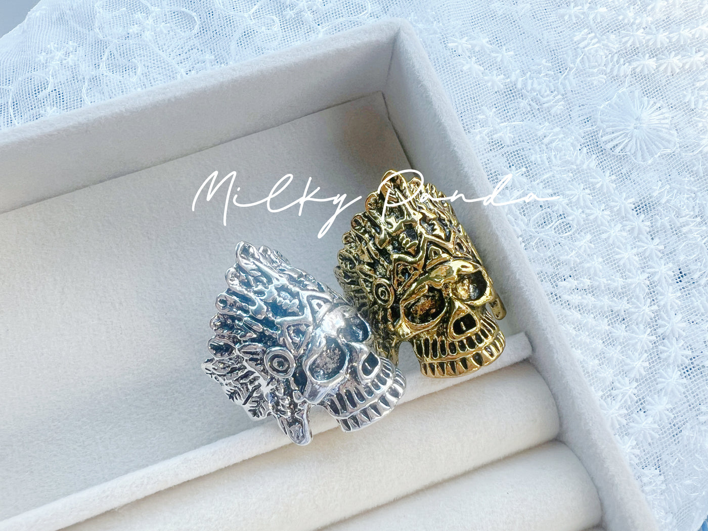 Indiana Skull Gothic Ring