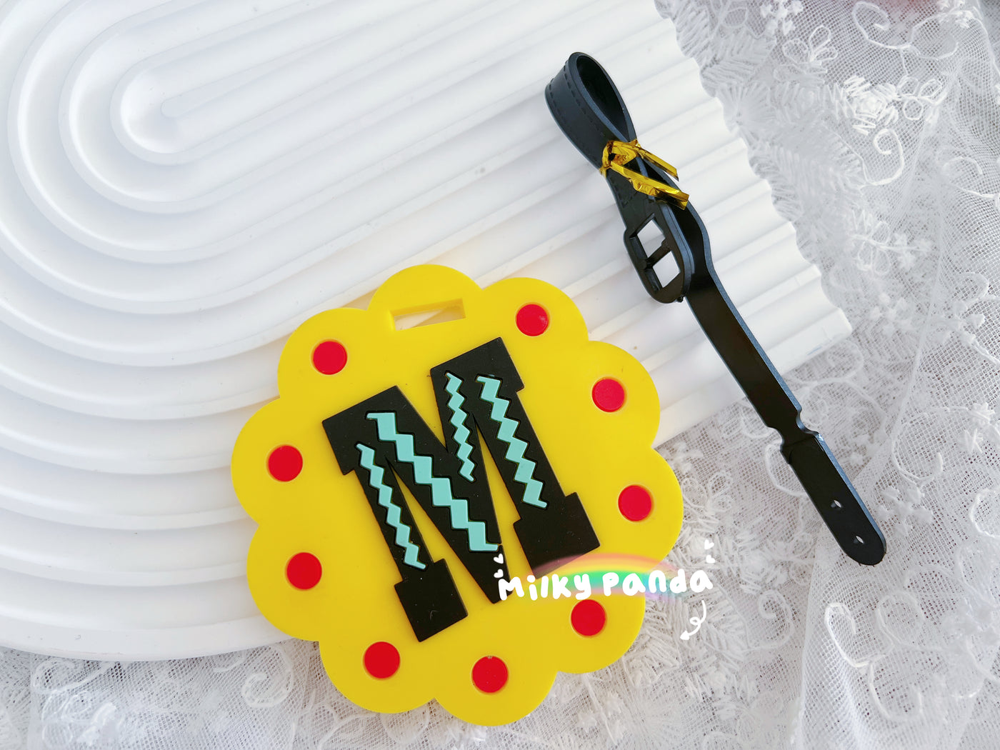 Letter M Luggage Tag