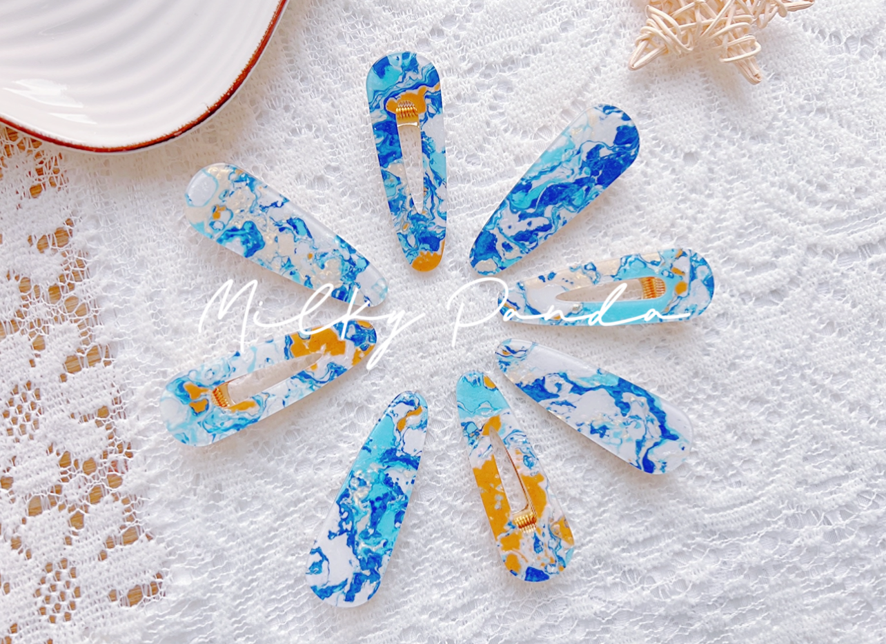 Marble Hair Clip