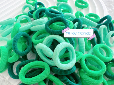 Kids Hair Ties - Green