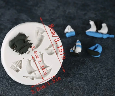 Sailing Ships Fondant Mould