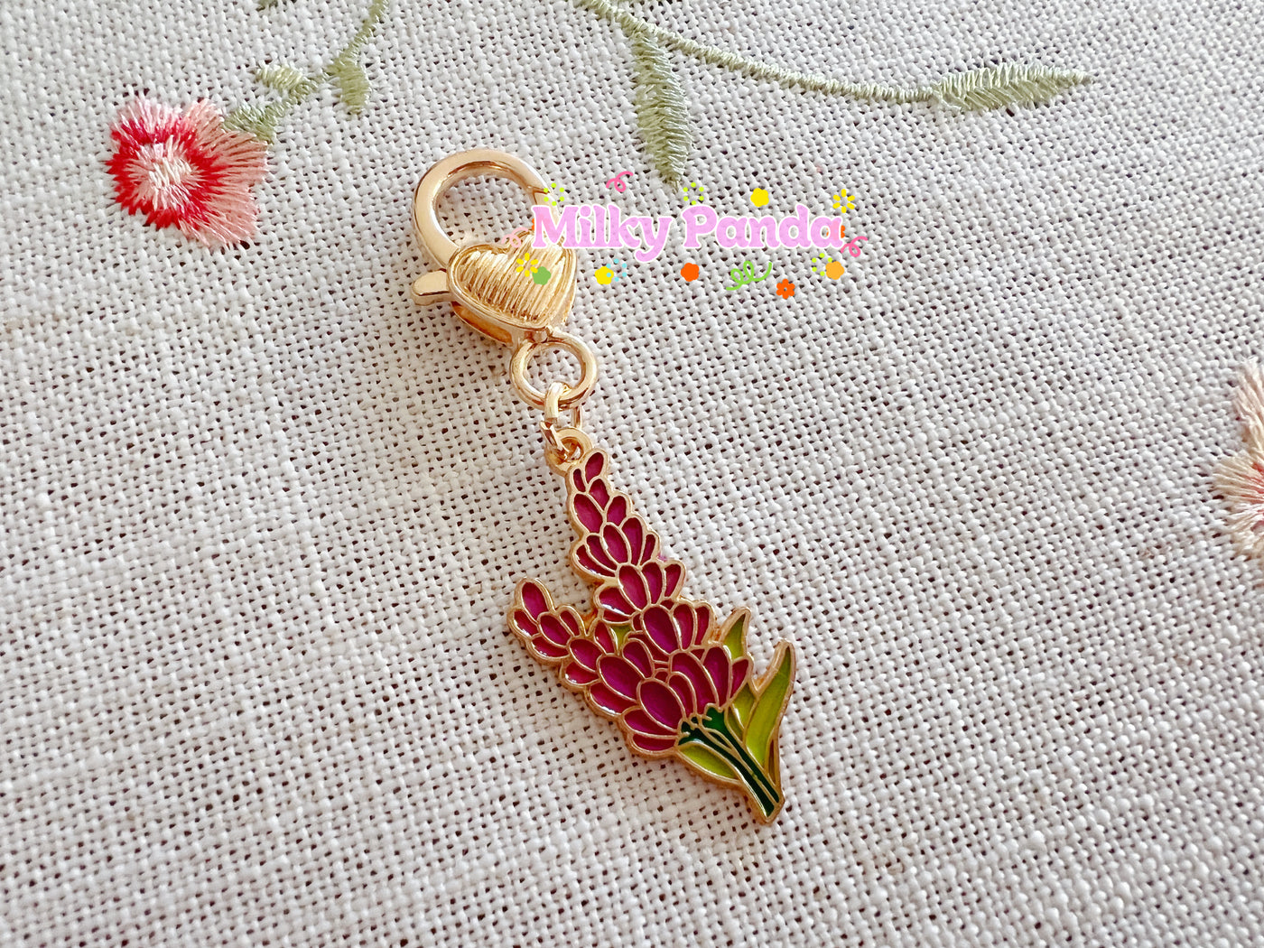 Flower Keyring Charm