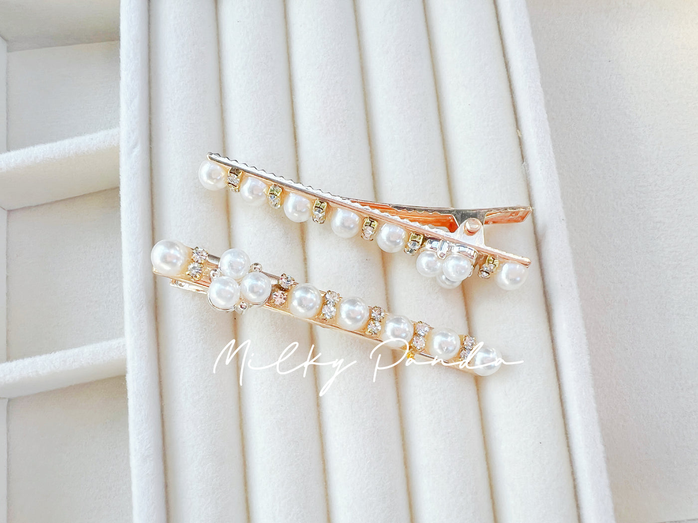 2 PCs Pearl Hair Clips