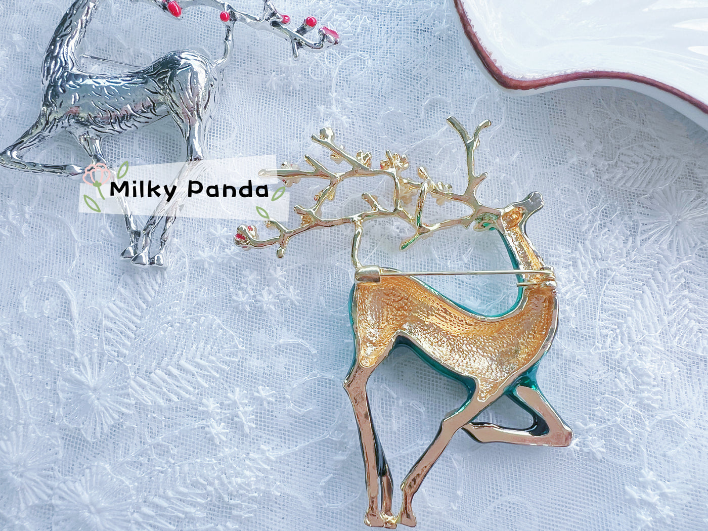 Reindeer Brooch