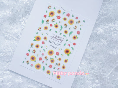 Sunflower Nail Sticker
