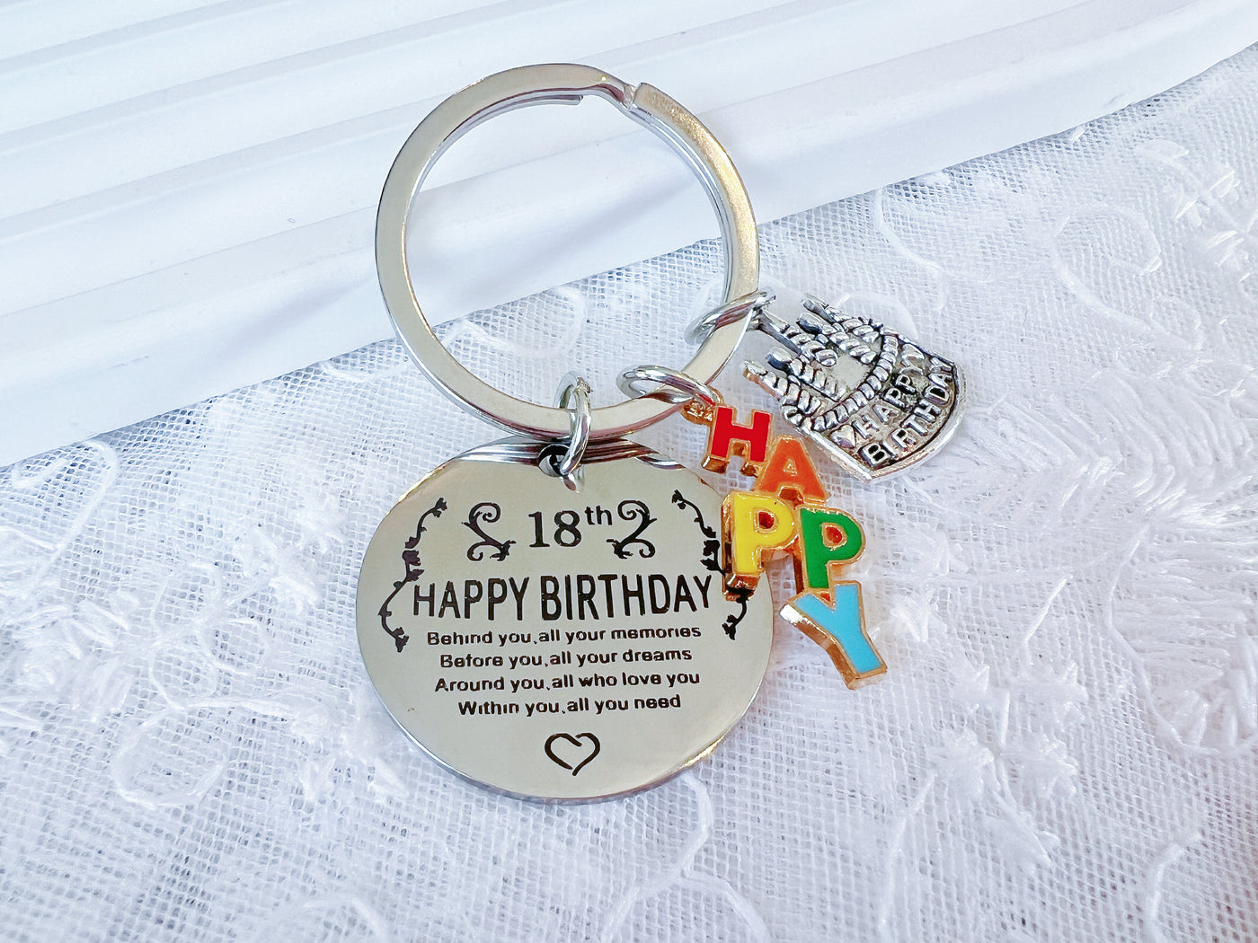Happy 18 Birthday Keyring