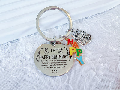 Happy 18 Birthday Keyring