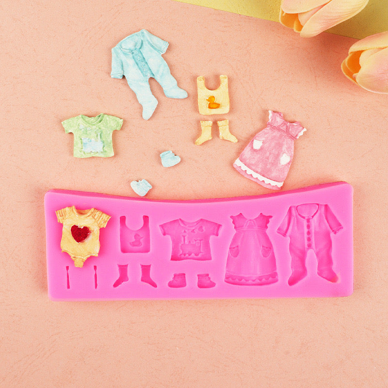 Baby Clothes Fondant Mould