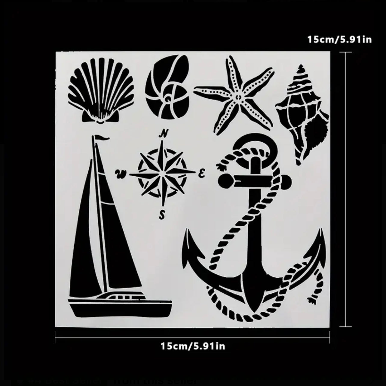 Sea Themed Stencil