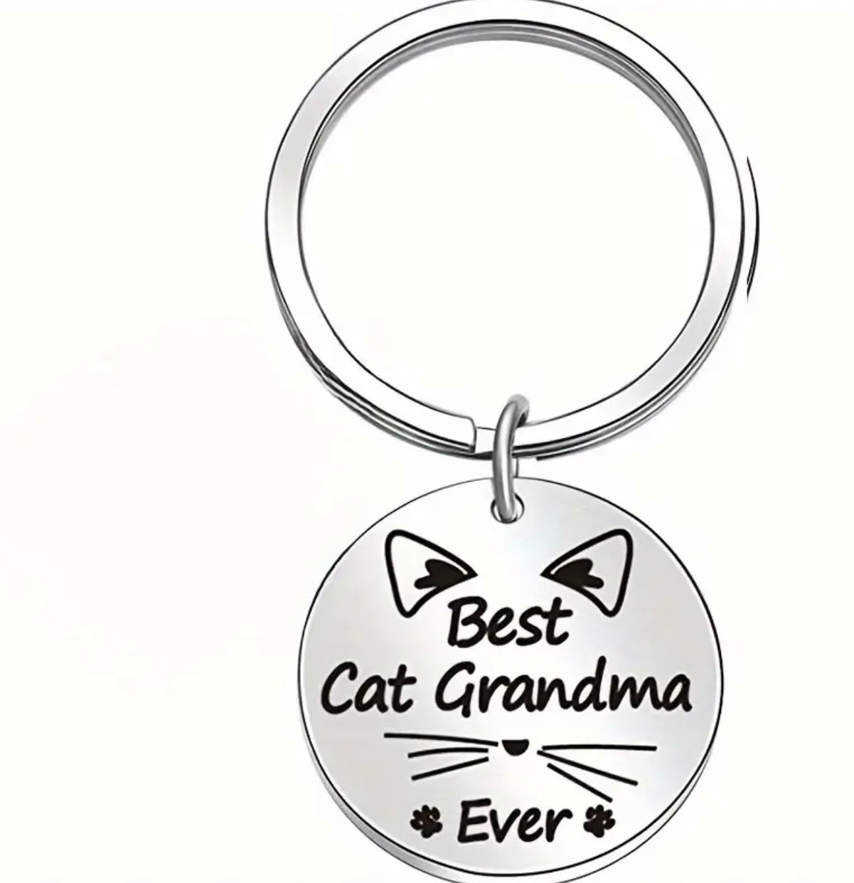 Cat Grandma Keyring