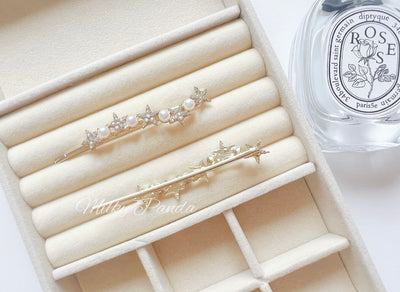 2 PCs Star and Pearl Hair Clips