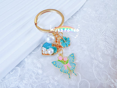 Butterfly & Heart Keyring