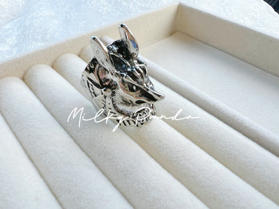 Punk Wolf Ring