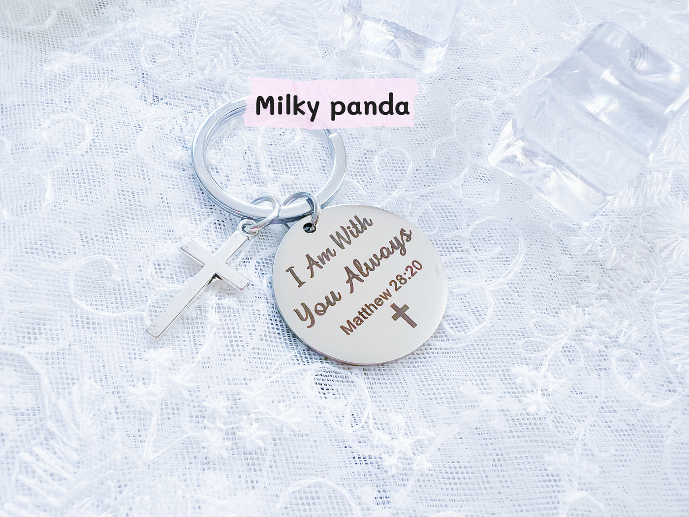 Christian Bible Verse Keyring