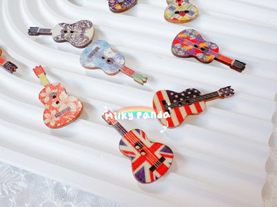 Guitar Wooden Buttons