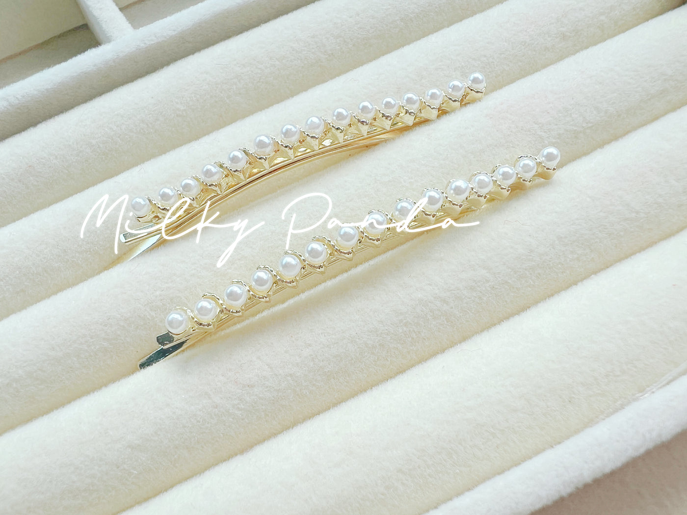 2 PCs Pearl Hair Clips
