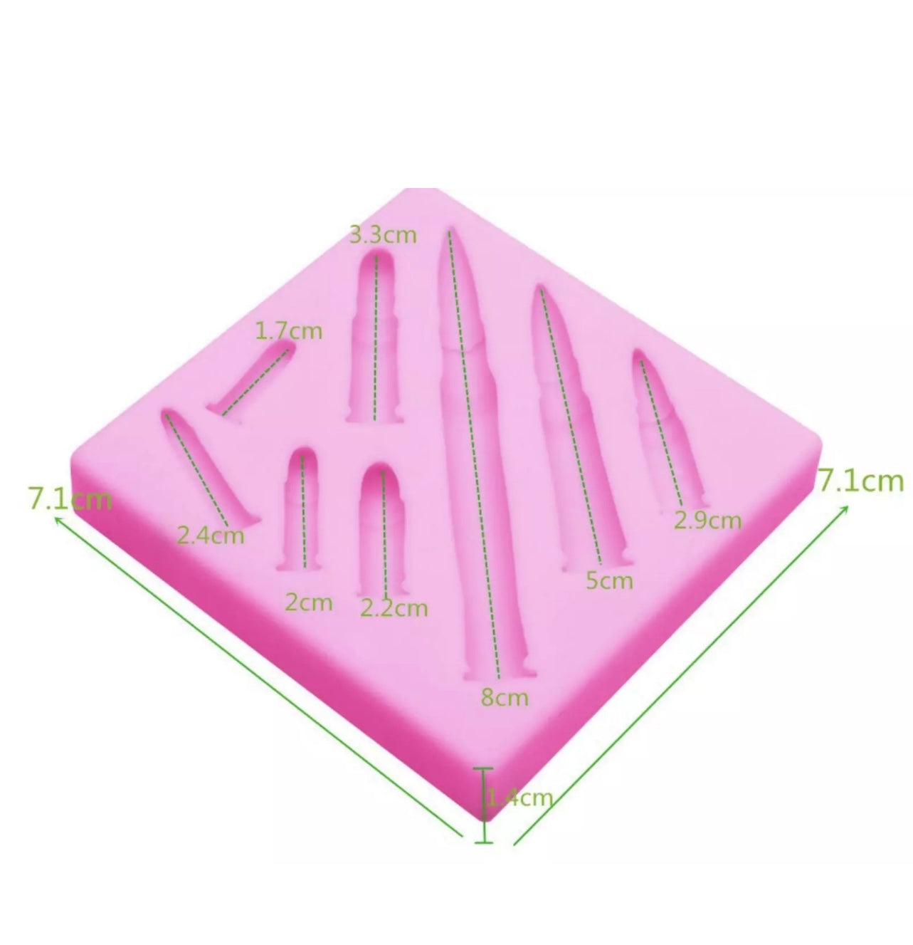 Bullet Fondant Mould