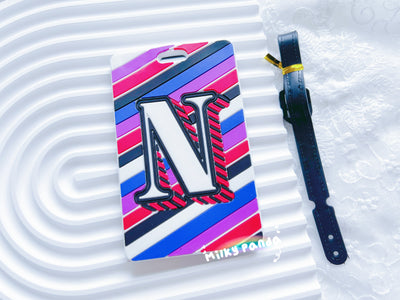 Initial Letter Luggage Tag