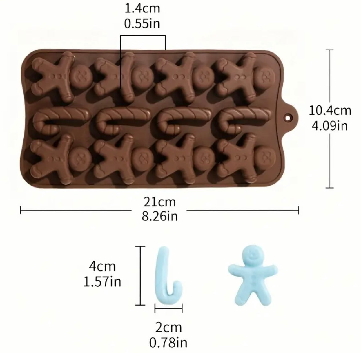 Christmas Gingerbread Man Chocolate Mould